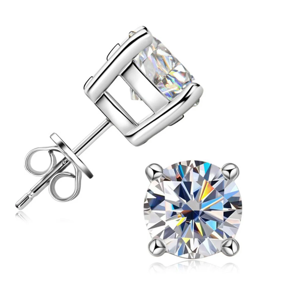 Set Di Orecchini Pendenti In Moissanite Da 0,36 Ct In Argento - Foto 10