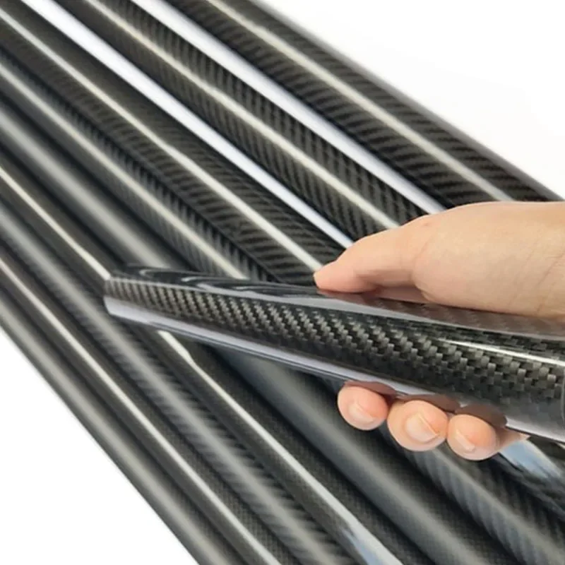 3k Carbon Fiber Tube, Twill Shining, Length:500mm, Wall Thickness: 1mm,Calibre: 5mm-35mm  RC Airplane Models Accessories. 4