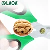 LAOA 8inch Stainless Scissors 4 in 1 Multifunctional Shears for Household Kitchen Crimp Tool Wire Cutting Scissors Hand Tools 4