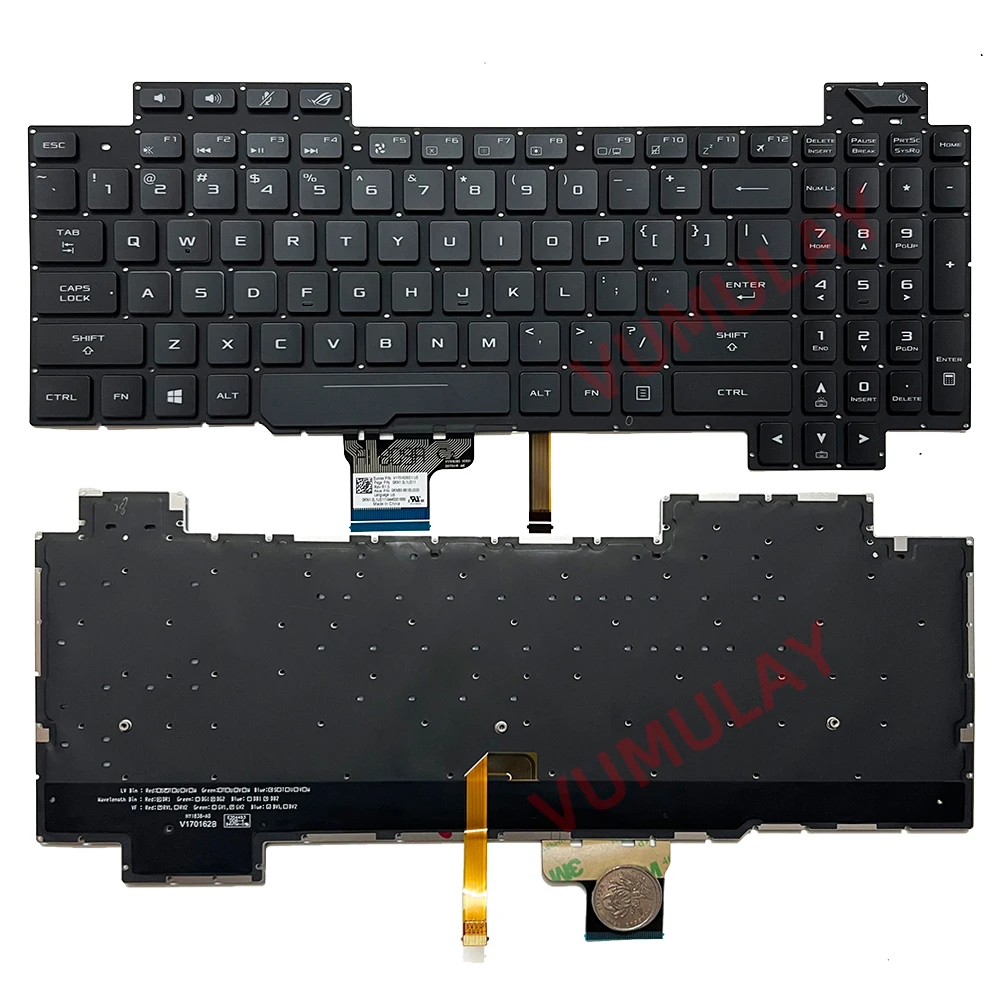 

Клавиатура с RGB подсветкой для ноутбука ASUS ROG Strix SCAR GL703G GL703GS GL703GM V170146BS1