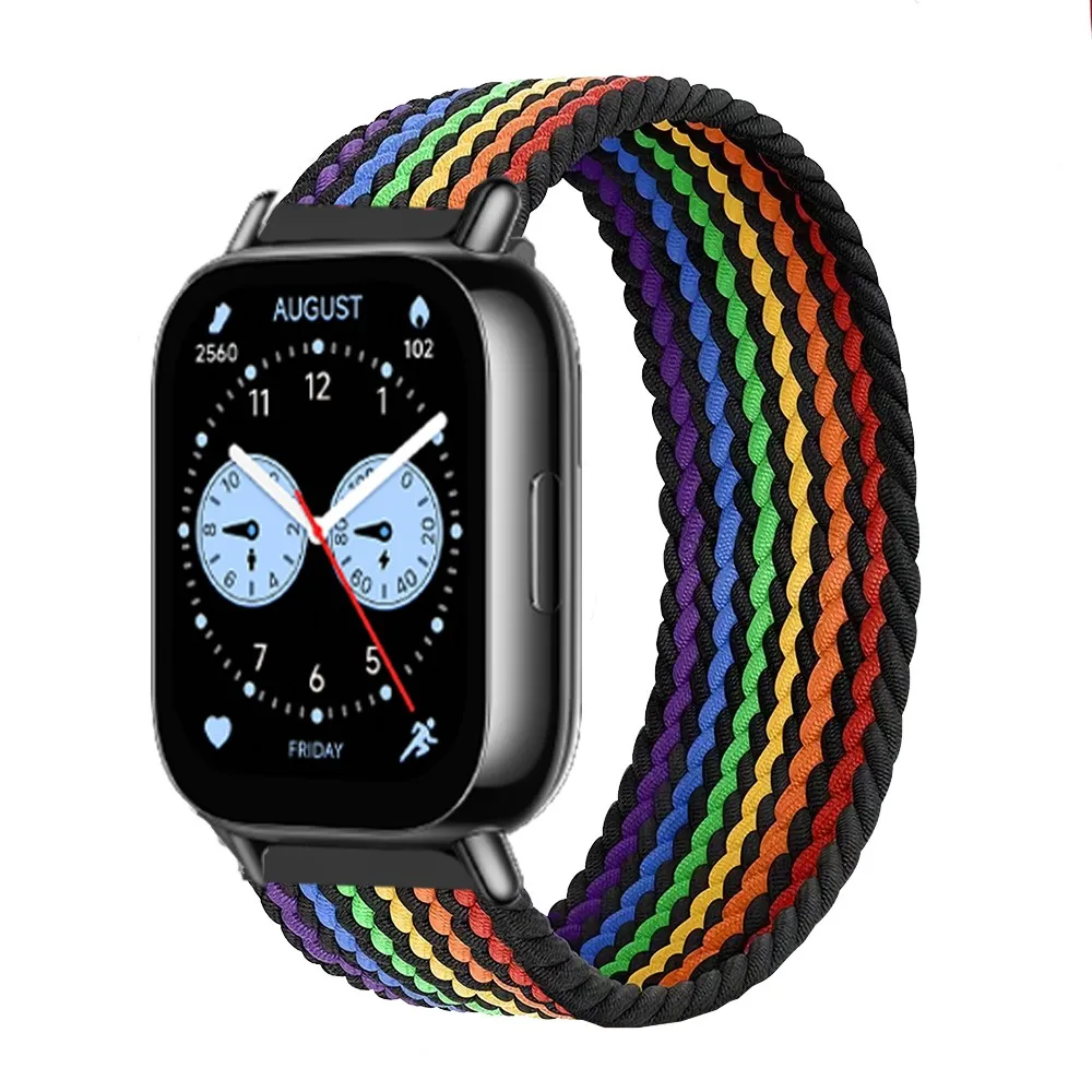 Braided Solo Loop Bracelet Strap for Smartwatch - Compatible with Various Models