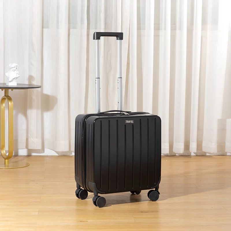 PLUENLI Suitcase Boarding Men Large Capacity Universal Wheel Trolley Case USB Charging Port Code Small Women Travel Luggage Case