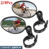 2/4Pcs Bicycle Rearview Mirror 360° Rotation Auxiliary Convex Mirror Handlebar Rearview Mount Cycling Bike Rear View Mirrors 1