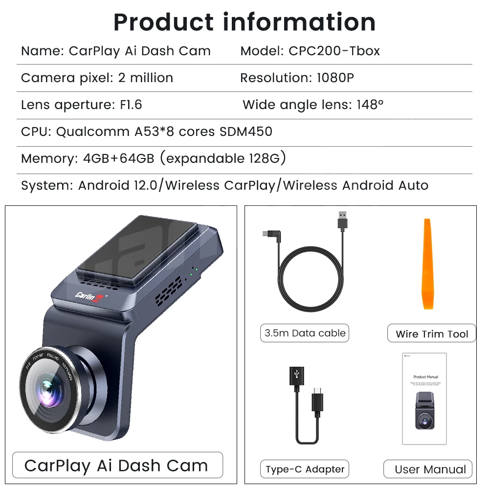  ī÷ Ai ڽ, ȵ̵ 12, SDM450, 4G + 64G, CarlinKit ī÷, 4G LTE   ġ,  ķ