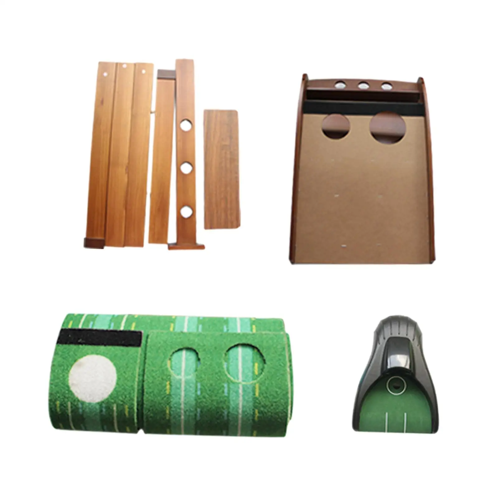 

Golf Putting Mat Golf Training Equipment Portable with Ball Return Golf Putting Green Practice Mat for Home Office Party
