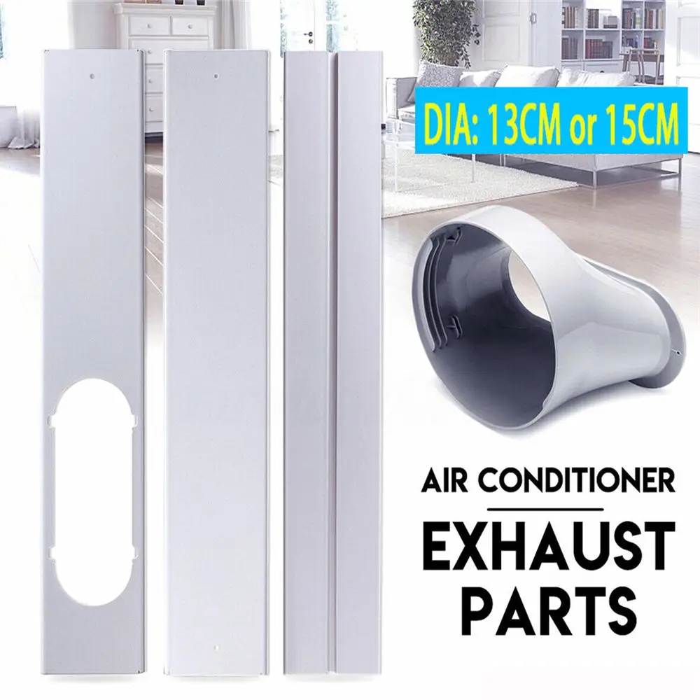 

2/3 PCS Newest Portable Adjustable Air Conditioner Adaptor Tube Connector Window Kit Slide Plate Wind Shield