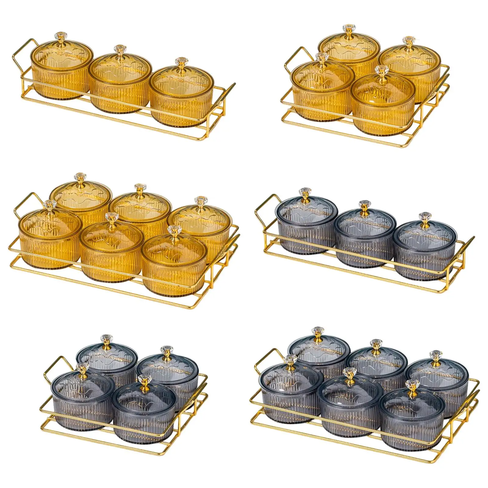 Dishes Bowls with Lid Caddy Serving Platter for Dried Fruits