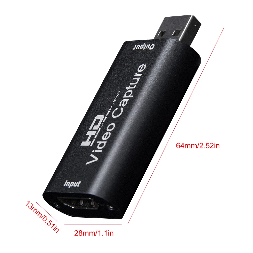 USB 2.0 Video Capture Card 4K HDMI-compatible Video Grabber 4K HDMI-compatible Capture Card for PS4 Game DVD HD Camera