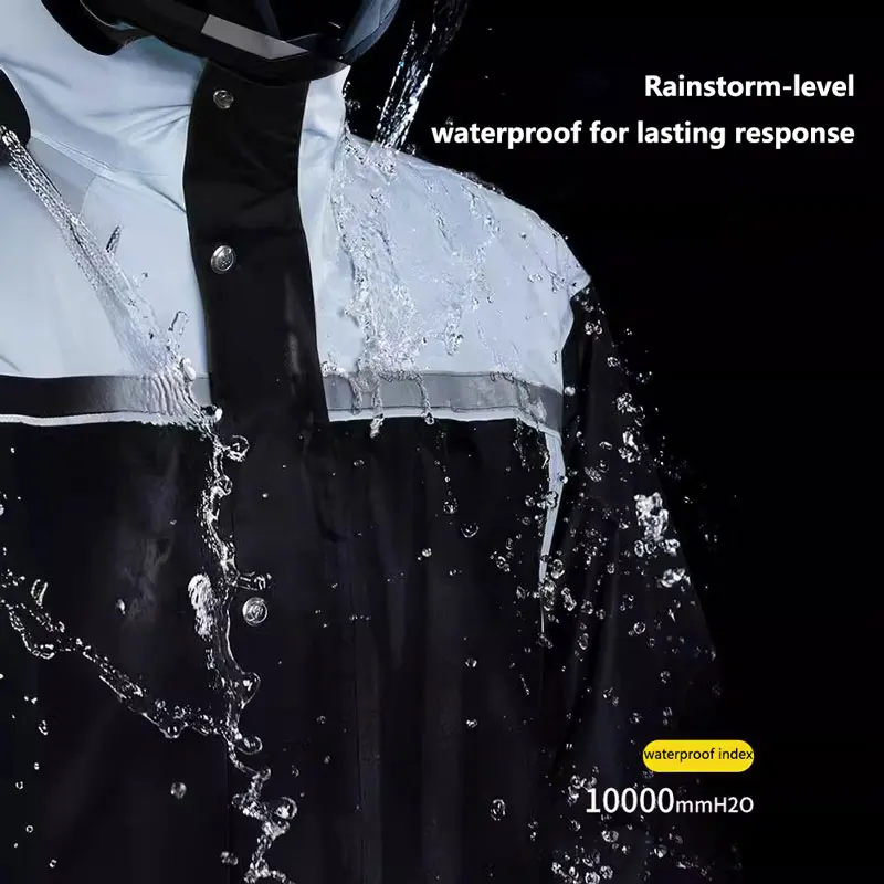 Motorcycle Raincoat Suit Rainstorm Prevention Jacket Pants Raincoat Waterproof Split Suits Motorcyclist Rider Rain