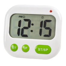 

Digital Alarm Clock Vibration Clock with Backlight 12/24 Hour Alarm Clocks with Optical Music/Vibration Portable Timer