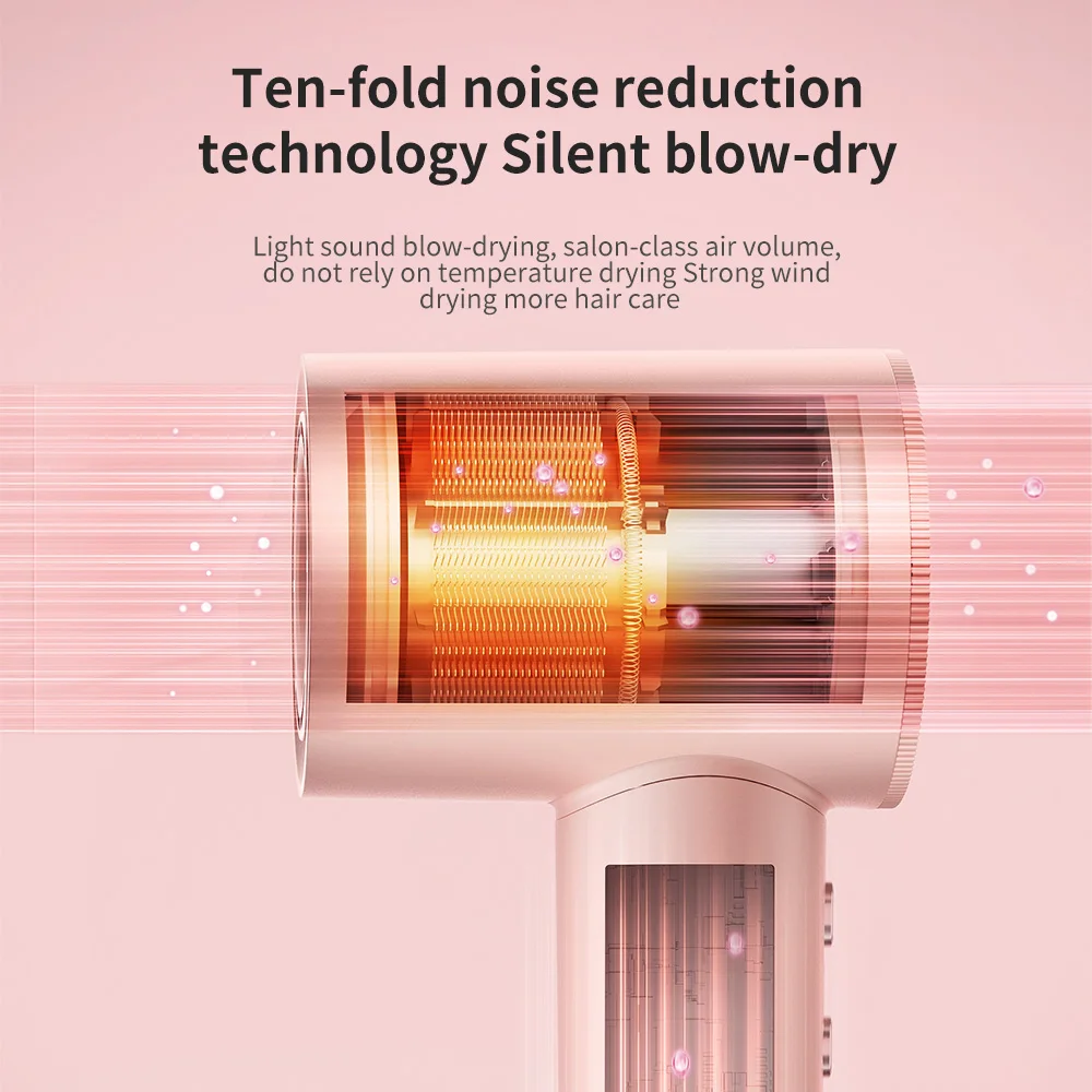Hair Dryer High-Speed Quick Drying 1600W Air Brush Hairdryer Negative Ions Blow Dryer Professional Strong Power Dryer Salon Tool 6