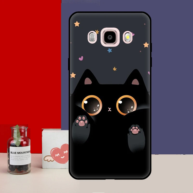 Black Cat Cartoon Cute Phone Case – Stylish and Protective Cover