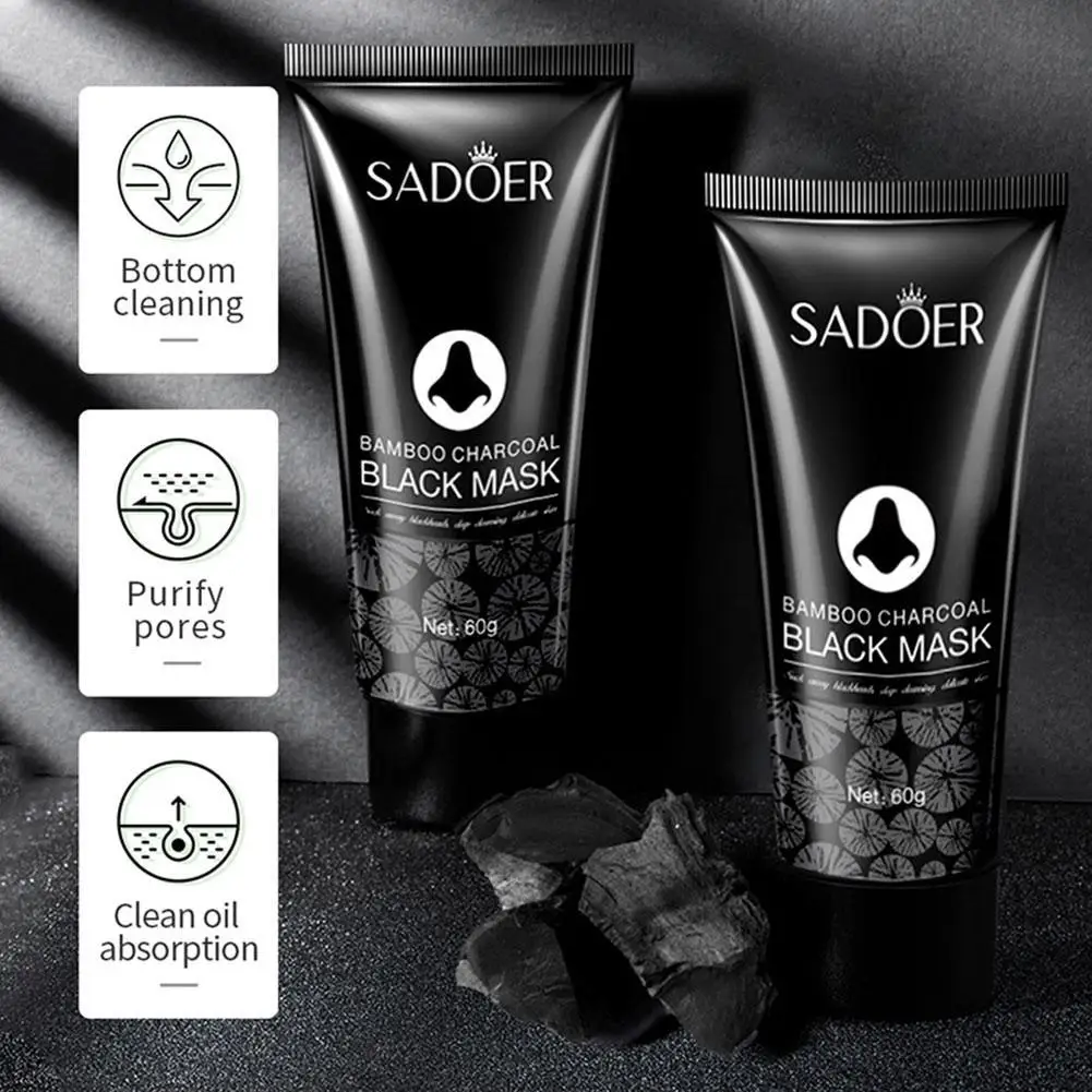 2pcs 60g Blackhead Remover Face Mask Cream Peel Off Nose Blackhead Mask Deep Cleansing Beauty Cosmetics Beauty Skin Care 1