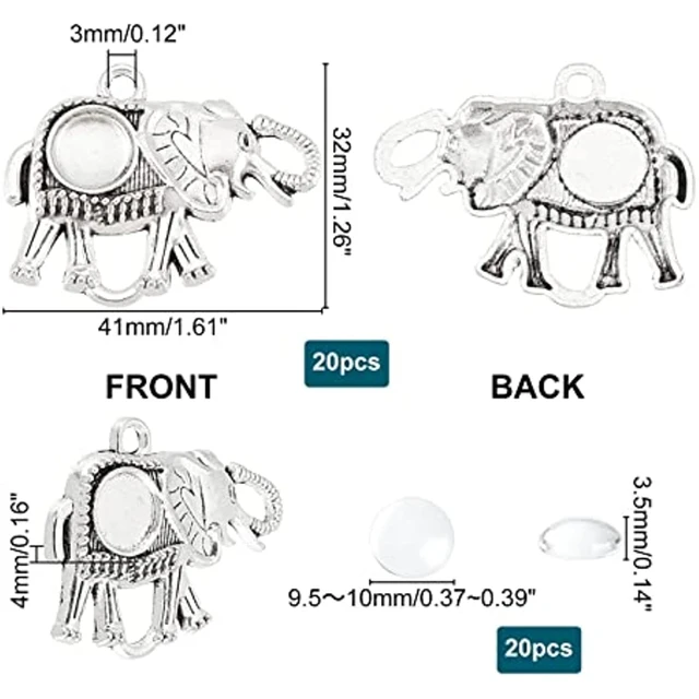 Cute Elephant Bead Variety for Jewelry Making, Kawaii Elephant Charm