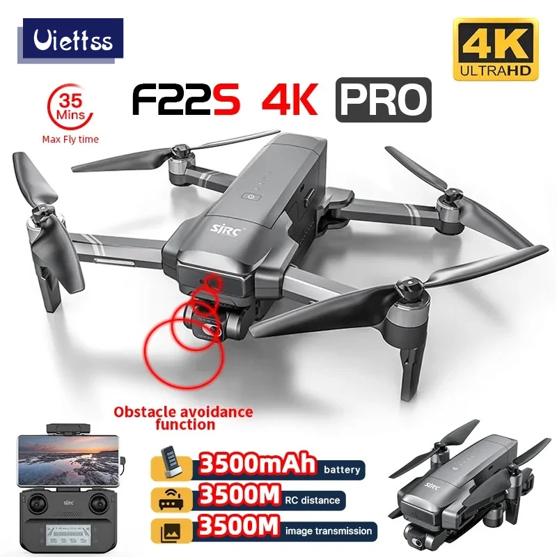 SJRCF22F22S4KProDroneWithCameraObstacleAvoidance35KM2axis
