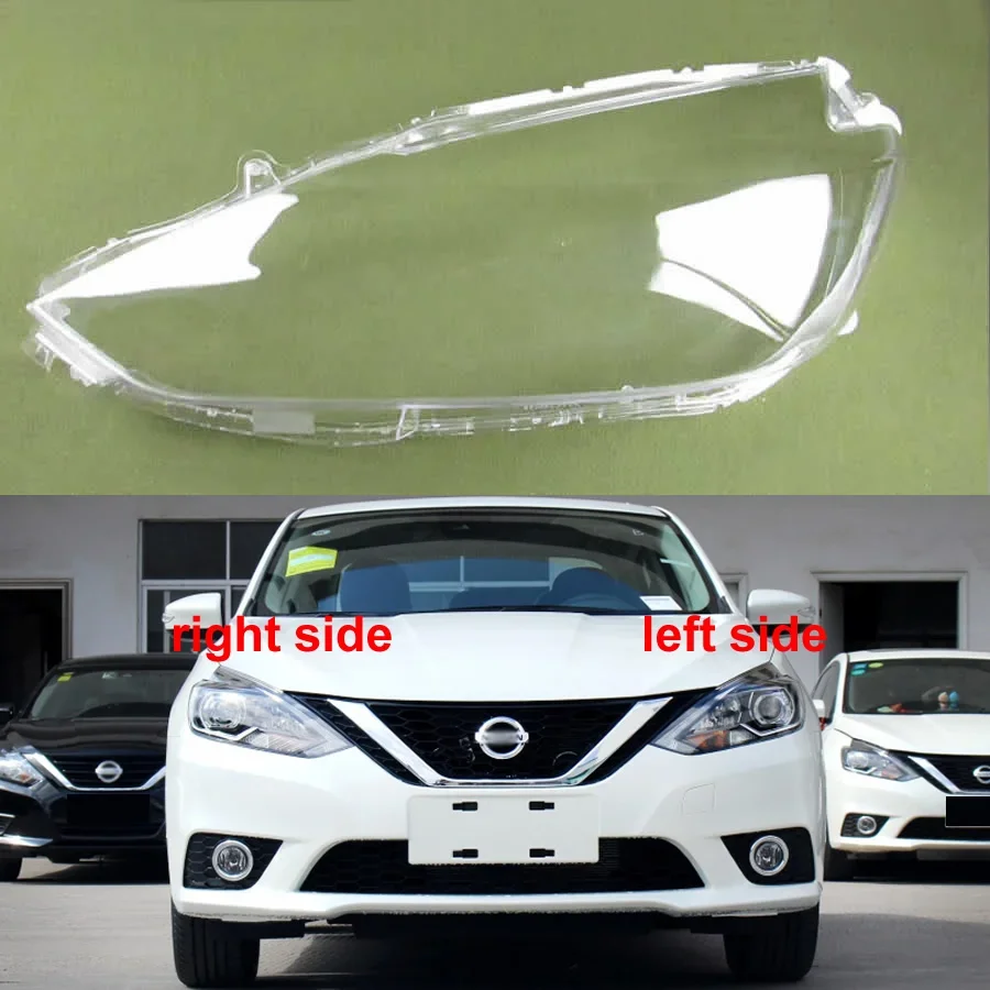 

For Nissan Sylphy 2016 2017 2018 Car Accessories Headlamp Cover Transparent Shade Lamp Headlight Shell Lens Plexiglass