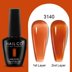 Vibrant 15ml Jelly Gel Nail Polish - HEMA & TPO Free, Long - Lasting UV LED Formula (3140)