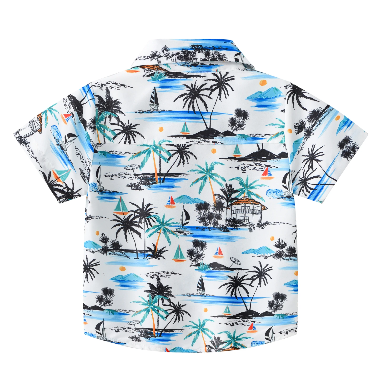 Boys' Shirts Summer Children's Short Sleeve Fashion Lapels Cool Coconut Tree Korean Shirt kids shirts boys shirts
