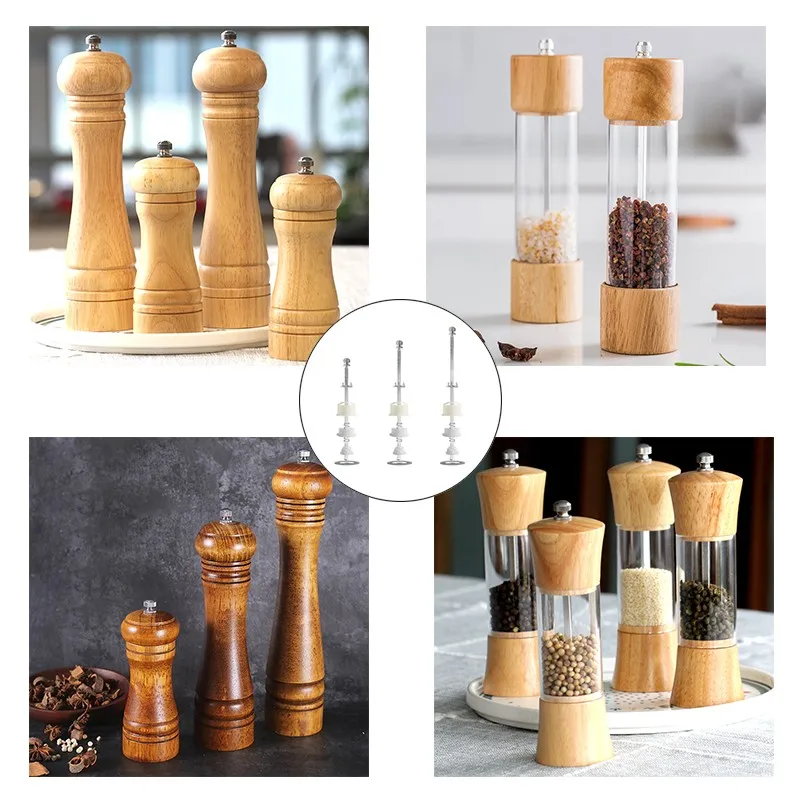 Complete Set Pepper Grinder Accessories Ceramic Grinding Core for 5 6 8 10 Inch Mill pepper grinder