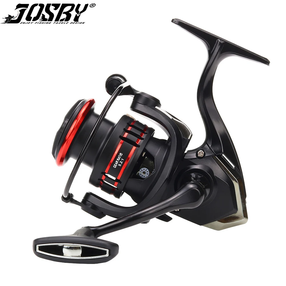 

Спиннинговая Рыболовная катушка JOSBY, бесшовный подшипник, передаточное число 5,2: 1, фрикцион 12 кг, колесо для вращения карпа