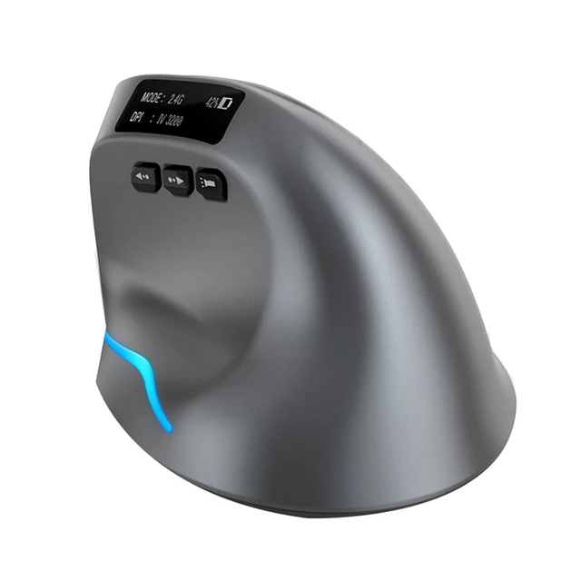 1 Piece Bluetooth Wireless Mouse Bluetooth Wireless Mouse With OLED Screen For Computer Laptop Tablet Ergonomics Mice Gaming 1