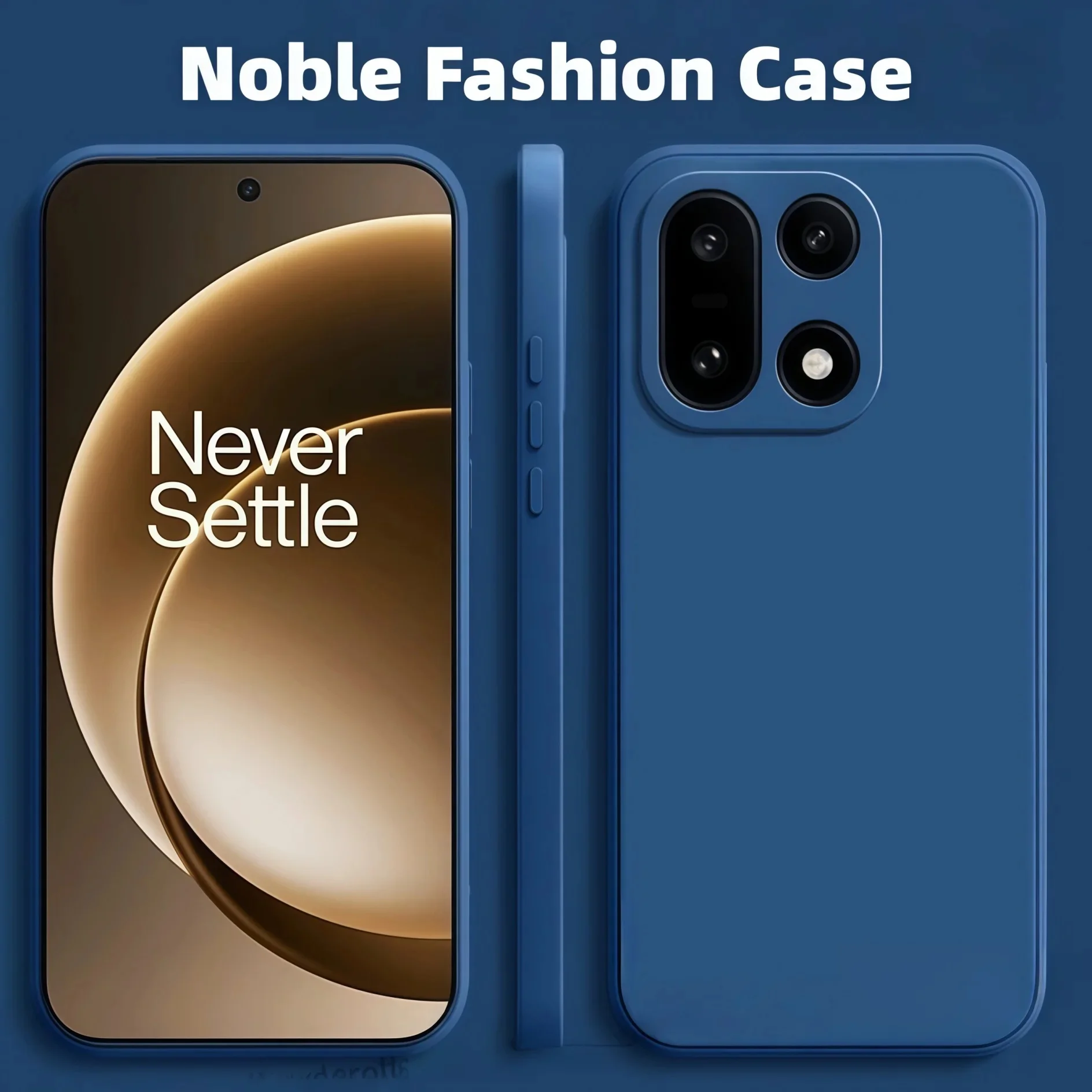 Elegant Shockproof Liquid Silicone Phone Case in Solid Color