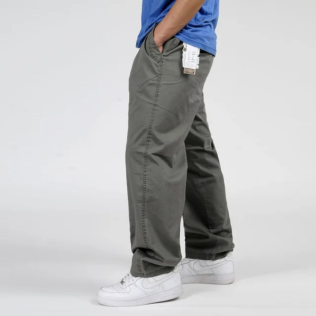 Men's Trousers Large Sizes | Men Cargo Large Pants | Cotton Work Trousers |  Cotton Pants - Casual Pants - Aliexpress