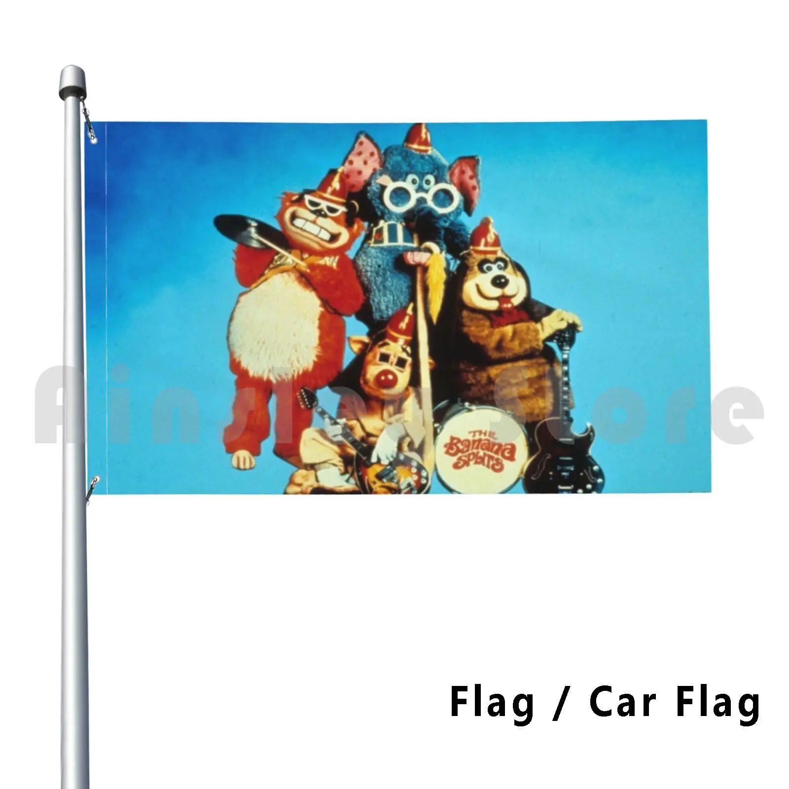 The Banana Splits Outdoor Decor Flag Car Flag 604 Banana Splits Retro The Banana Splits Vintage Cartoon Funny