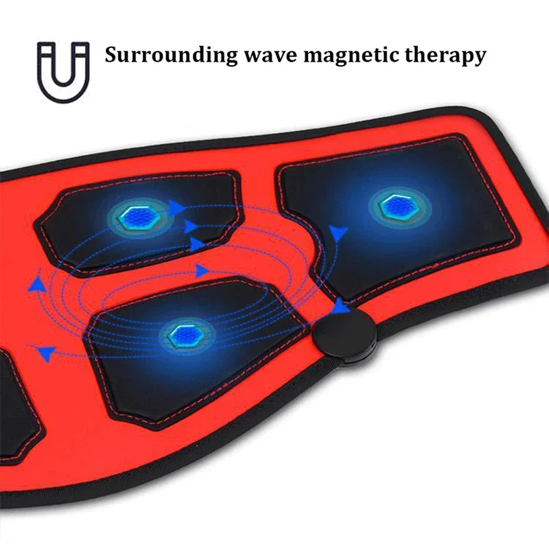 Electric Slimming Massage Belt Heating Pulses Tone Abdominal Muscle Stimulator EMS Acupuncture Tens Physiotherapy Myostimulator