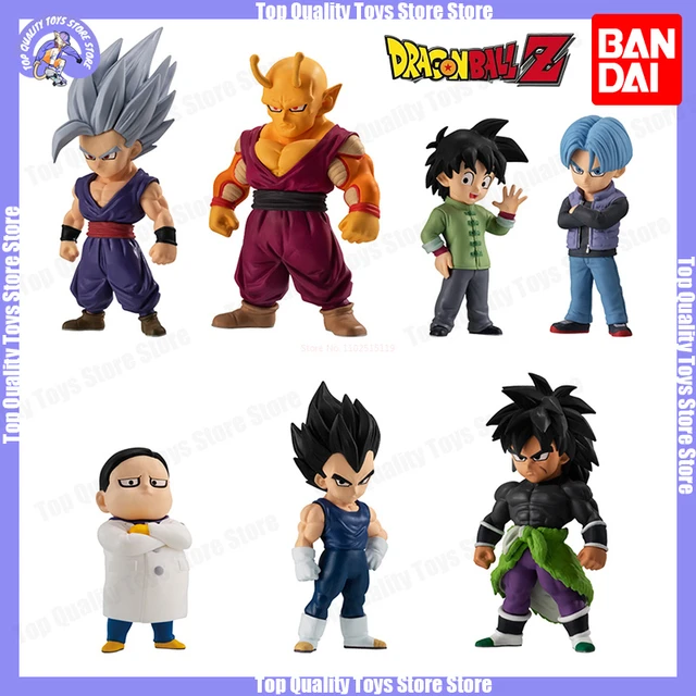 6pcs Anime Dragon Ball Super Saiyajin Filho Goku Vegito Gogeta Ornamento  Boneca Figura 3