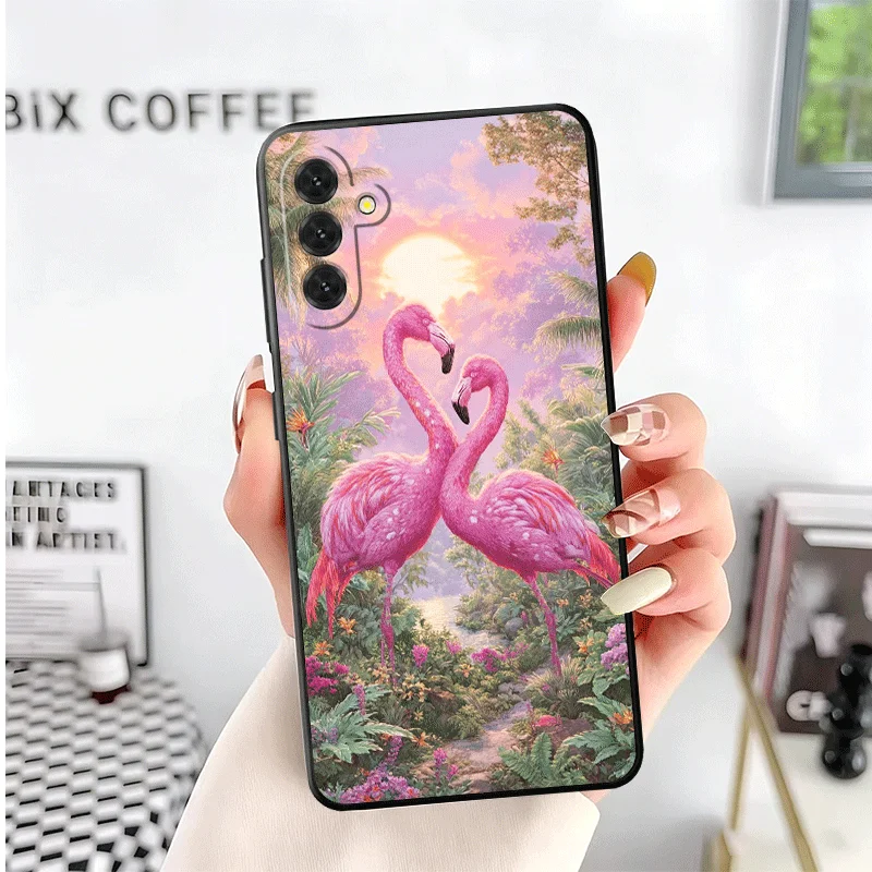 Dreamy Flamingo Soft Phone Case - Pink Red