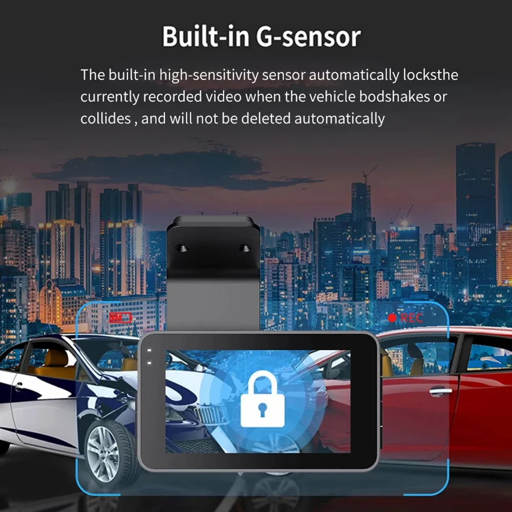  DVR ķ,  GPS, 3 ġ IPS, 4K, 1296P  , Ĺ   ķ, ڵ  ī޶,  , 24 ð  