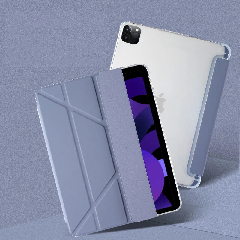 Estojo Macio Tpu com Suporte de Lápis Acessórios Inteligentes Capa para Ipad 10th Generation Pro 12.9 Mini Pro 11