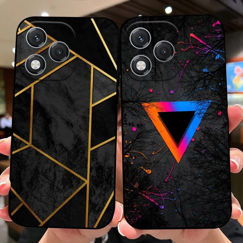 Cartoon Print Silicone TPU Soft Phone Case - Durable Back Cover Protector Shell