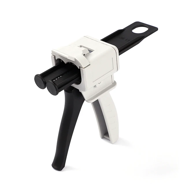 Pistolet distributeur 50ml, pistolet à colle époxy 1:1/2:1, pistolet de distribution mixte à impression, pistolet à colle AB à deux composants 1
