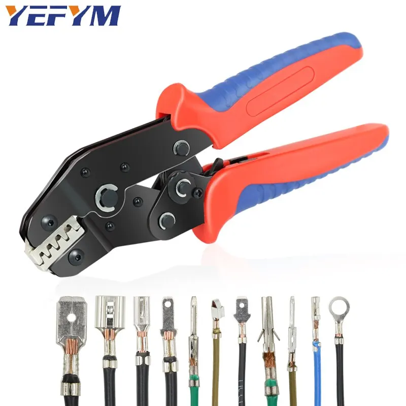 SN Series Crimping Pliers SN-48BS 0.25-1.5mm2/23-16AWG For Tab 2.8 4.8 6.3 SM2.5 DuPont2.54 Car Connector Wire Ratchet Tools