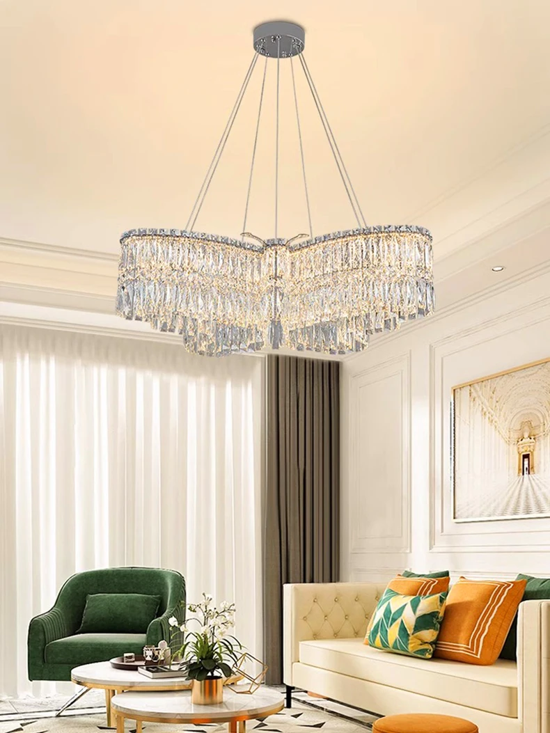 Description Picture 6 of itemhome decorationPendant lights, luxury crystal living room chandelier, dining room Pendant lamp, ceiling light, indoor lighting