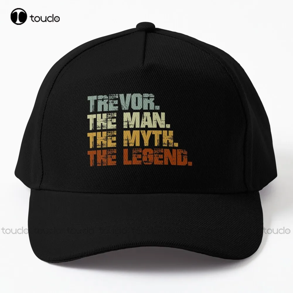 

Мужская бейсболка Trevor The Myth The Legend, синяя кепка, Мультяшные джинсовые цветные уличные хлопковые кепки, удобные спортивные кепки для лучших девушек