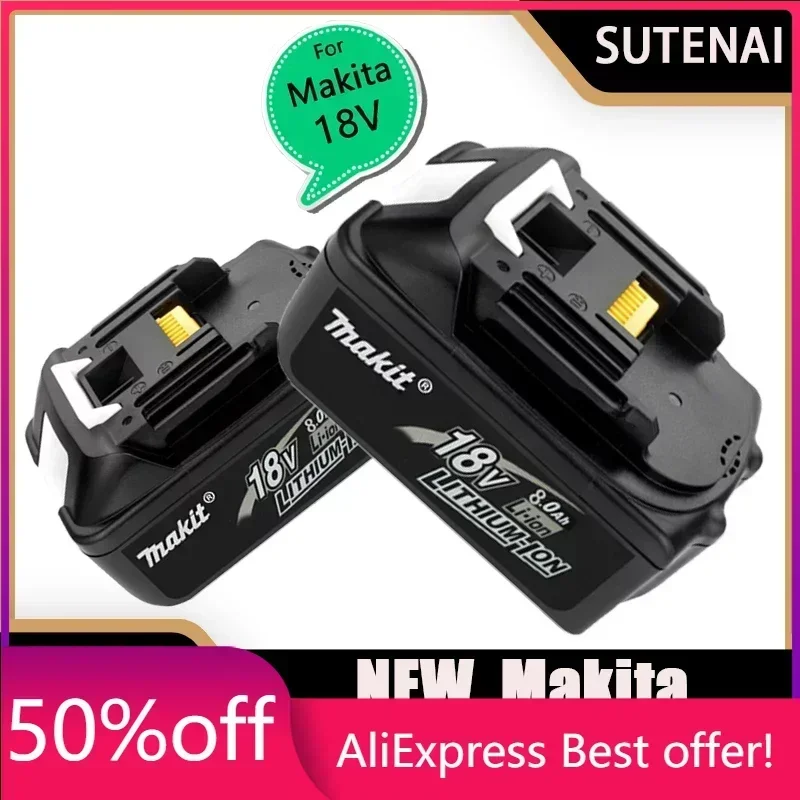 

100% Original Makita 18V 8000MAh Rechargeable Power Tools Makita Battery Li-ion Replacement LXT BL1860B BL1860 BL1850