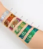 12 Color Holographic Sequin Gel Long Lasting Hair Eye Body Chunky Glitter Gel for Facial Makeup 3