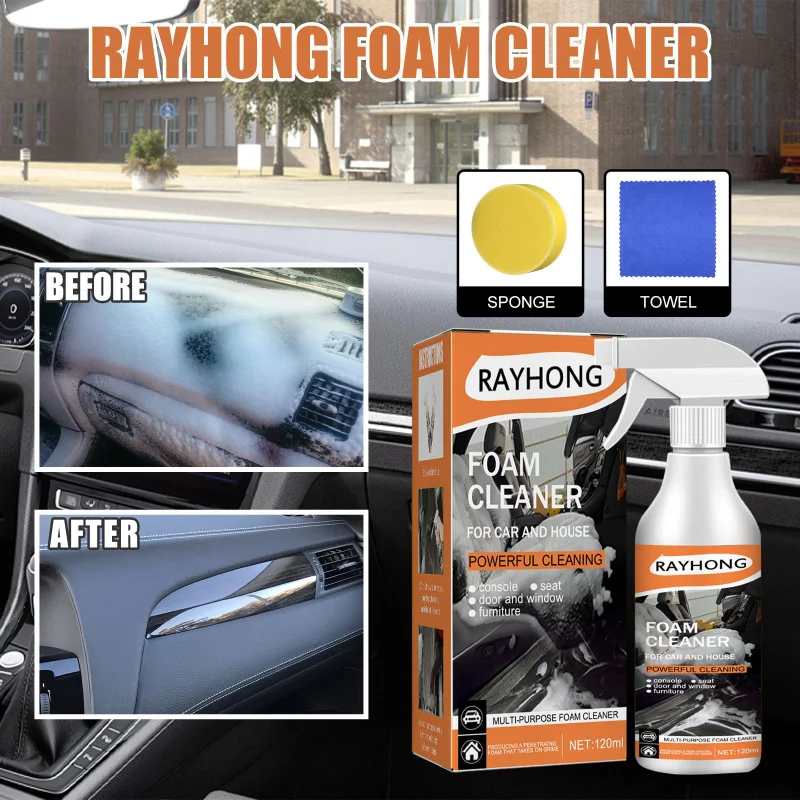 120ml Car Cleaning Supplies Automotive Interior Cleaner Foam Car  Refurbishment Car Screen Cleaner Effective For Cars Trucks - AliExpress