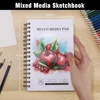 4 Pack of Mixed Media Sketchbooks, 5.5x8.5 Inch Drawing Paper Sketchbooks, 108lb/160gsm Heavy Duty Spiral Bound Sketchbooks 2