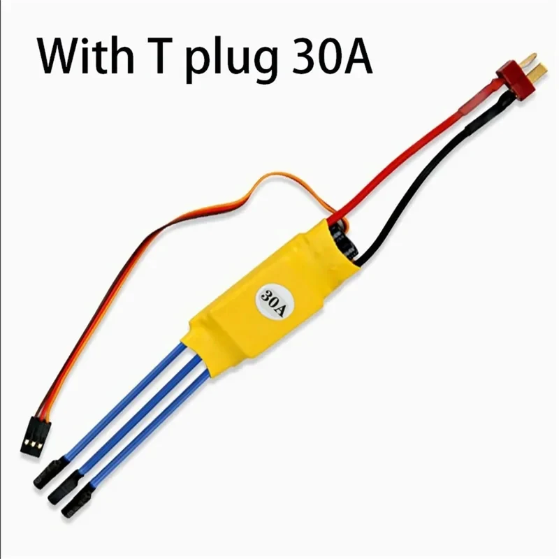 F450 쿼드, T-Rex 헬리콥터 및 FPV 드론용 BEC 포함 HW30A 30A 브러시리스 ESC