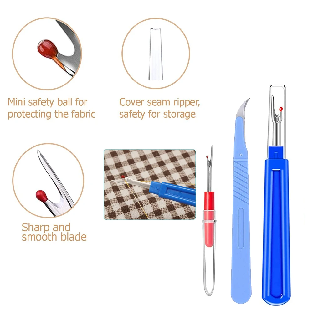 5/3PCS Small and Large Seam Ripper Kits with Stitch Ripper Seam Cutters Thread Remover Tool for Clothes Crafting Embroidery