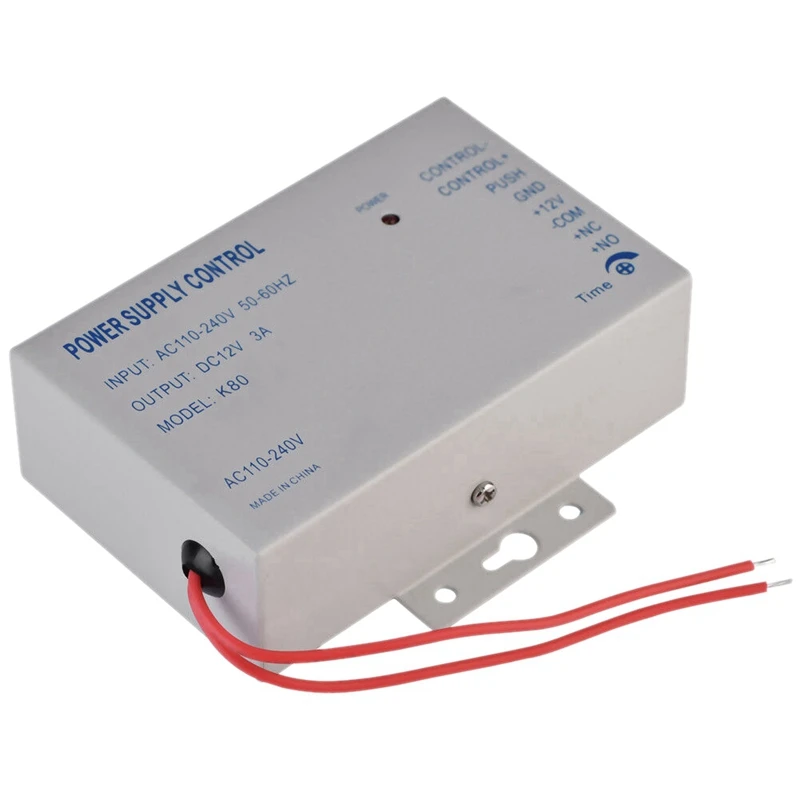 

6X K80 Door Access System Electric Power Supply Control DC 12V 3A Miniature Power/Electric Lock Power