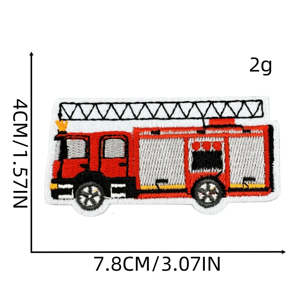 Cartoon Fire Truck Fireman Emblema Accessori di abbigliamento Adesivo  distintivo Adesivo ricamato Toppe termoadesive - AliExpress, image size:1000x1000