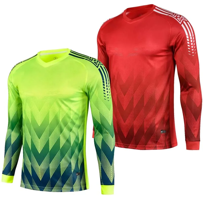 Kids Men Women Football Goalkeeper Clothing Elbow Protector Long Sleeve Sponge Pad Competition Training Goalkeeper Jerseys Unifo soccer jersey