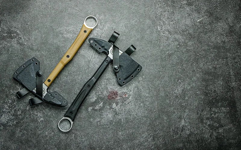 PSRK Bushcraft Axe Full Tang 9cr18mov Blade G10 Handle Outdoor Camping Hunting Survival Tactical Utility EDC Tool K Sheath 5