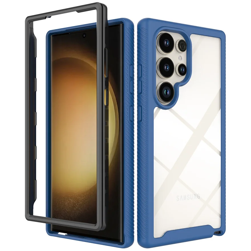 

For Samsung Galaxy S24 Ultra Case 360° Totally Protection Phone Case TPU&PC for Samsung S24 Ultra Shockproof Protective Shell