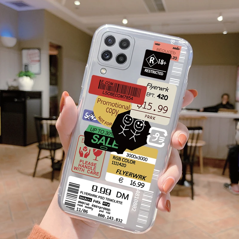 Clear Shockproof Cartoon Cute Silicone Phone Cover - Transparent